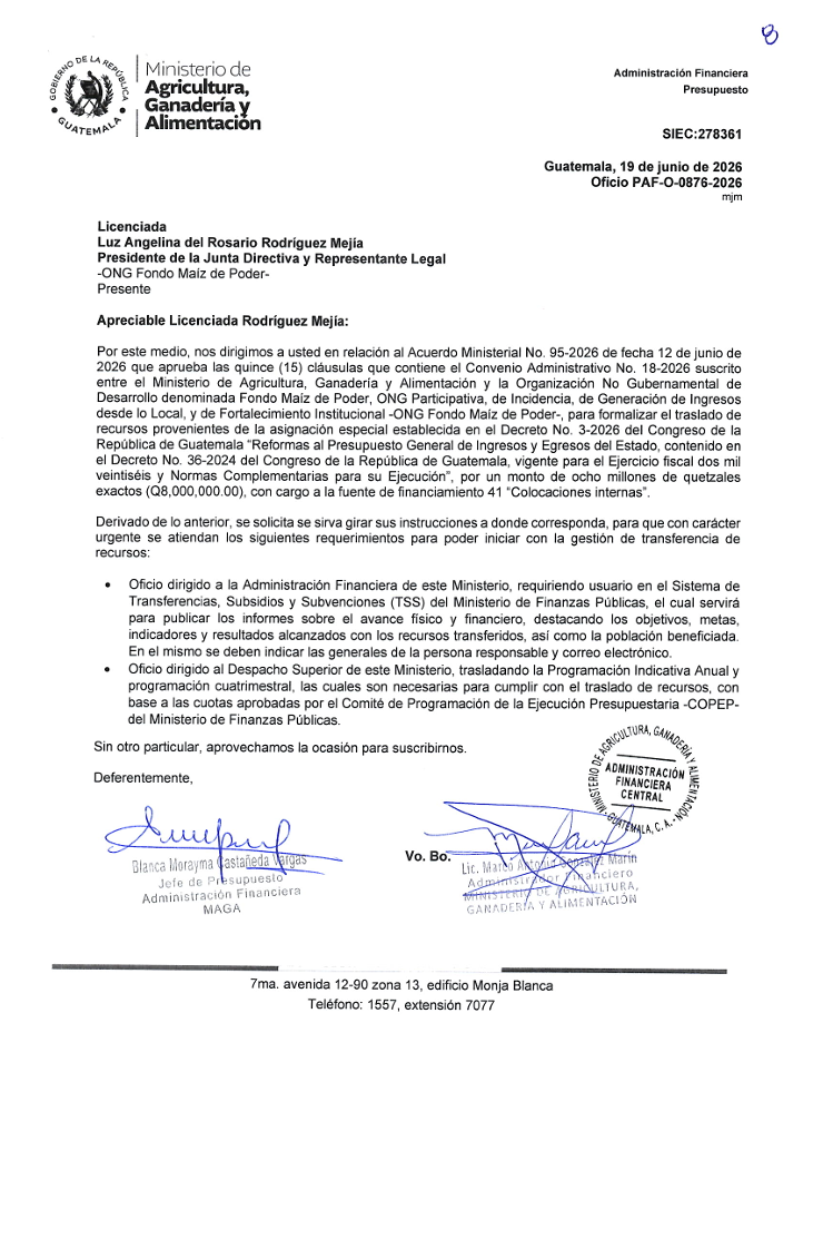 Convenio administrativo 18-2026